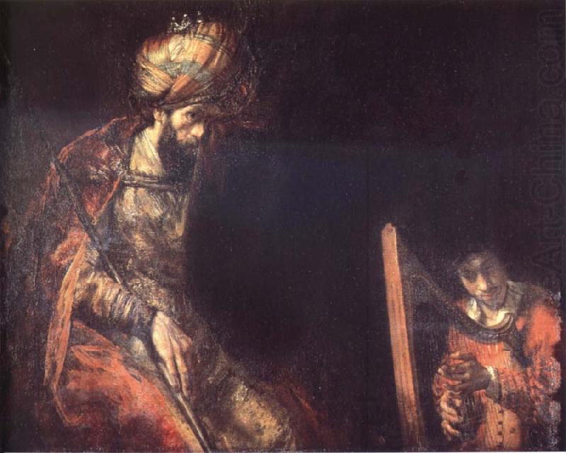 Rembrandt van rijn David Playing the Harp before Saul china oil painting image
